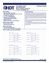 DataSheet IDT74LVC16244A pdf